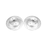 Power Stop 2018 Ford EcoSport Rear Evolution Drilled & Slotted Rotors - Pair - AR85192XPR