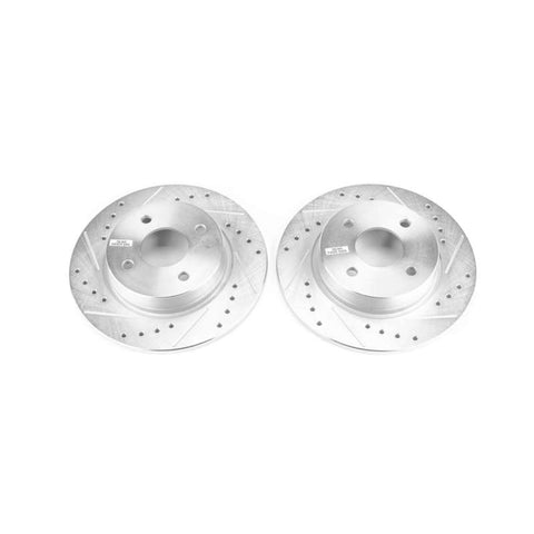 Power Stop 2018 Ford EcoSport Rear Evolution Drilled & Slotted Rotors - Pair - AR85192XPR