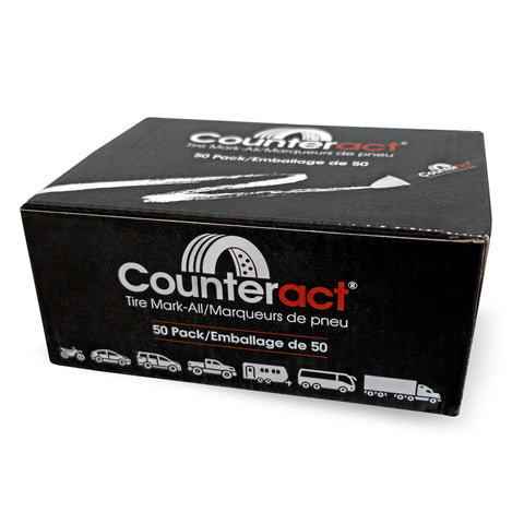 Counteract Mark-All Tire Crayon - White - 50 Pack - TC50