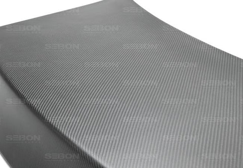 Seibon 09-12 Nissan GTR R35 OEM Dry Carbon Fiber Trunk/Hatch (NO Spoiler Holes) - TL0910NSGTR-OE-DRY