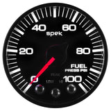 Autometer Spek-Pro - Nascar 2-1/16in Fuel Press 0- 100 psi Bfb Ecu - P514328
