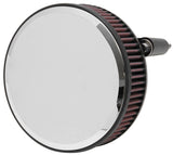 K&N Street Round Metal Intake System - Harley-Davidson - Red Filter 6-8 Size 2.4in In Dia 2.5in H - RK-3934