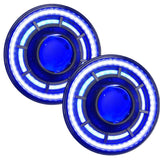 ORACLE Lighting 0718 Jeep Wrangler JK Oculus 7in ColorSHIFT Bi-LED Projector Headlights - 5876-334
