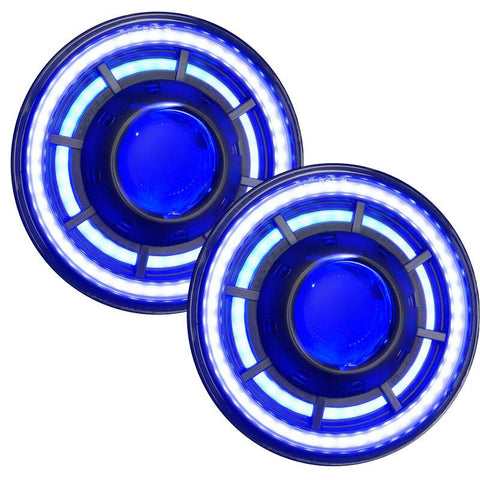 ORACLE Lighting 0718 Jeep Wrangler JK Oculus 7in ColorSHIFT Bi-LED Projector Headlights - 5876-334