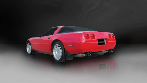 Corsa 86-91 Chevrolet Corvette C4 5.7L V8 L98 Black Sport Cat-Back Exhaust - 14115BLK