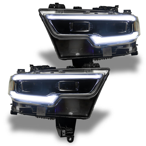 Oracle 19-21 RAM 1500 Projector LED Headlight DRL Kit - RGBW+A w/ RF Controller - 1448-330