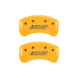 MGP 4 Caliper Covers Engraved Front & Rear Gen 5/SS Yellow finish black ch - 14231SSS5YL