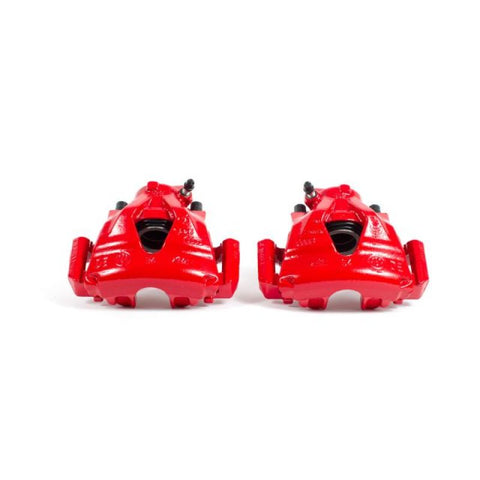 Power Stop 00-06 Audi TT Front Red Calipers w/Brackets - Pair - S2014B