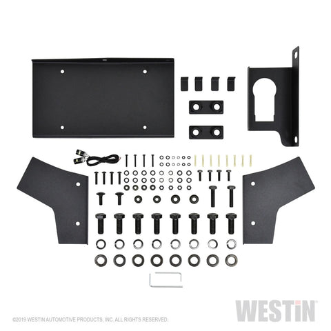 Westin 18-19 Jeep Wrangler JL WJ2 Rear Bumper w/  Sensors (Excl. Wrangler JK) - Textured Black - 59-82045