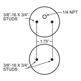 Firestone Ride-Rite Replacement Bellow 268C (For Kit PN 2488/2061) (W217606764) - 6764