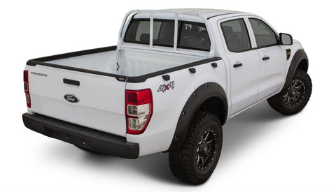 Bushwacker 11-15 Ford Ranger T6 Bed Rail Caps - Black - 28511