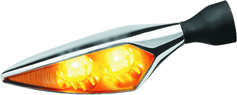 Kuryakyn Rhombus Amber Front Left/ Right Rear Chrome - 2548