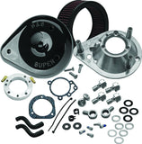 S&S Cycle 93-06 Carbureted BT/07-10 Softail CVO Models Teardrop Air Cleaner Kit - Gloss Black - 170-0181A
