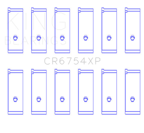 King Toyota/Lexus 2JZGE/2JZGTE 3.0L (Size STD) Performance Rod Bearing Set - CR6754XP