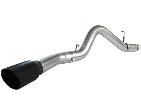 aFe MACHForce XP Exhaust 5in DPF-Back SS 11-13 GM Diesel Trucks V8-6.6L (td) (LML) (Blk Tip) - 49-44041-B