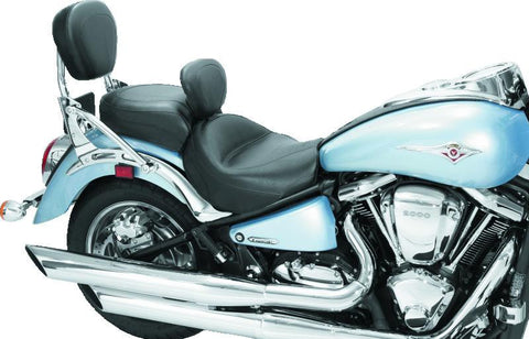 Mustang 04-10 Kawasaki Vulcan 2000 Classic,LT Standard Touring 2PC Seat w/Driver Backrest - Black - 79371