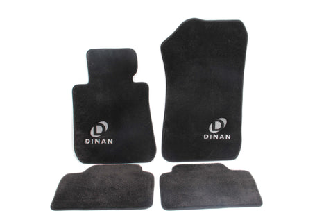 Dinan 10-15 BMW 750Li xDrive Signature Floor Mats - Black w/ Silver Logo - Set of 4 - D701-DNBW2808-4C-BLK