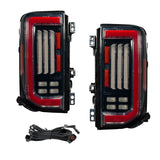 Form Lighting 2021-2025 Ford Bronco LED Tail Lights Red (Pair) - FL0085