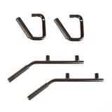 Rugged Ridge Steel Grab Handles F/R Kit Black 07-18 Jeep Wrangler JK/JKU - 13505.40