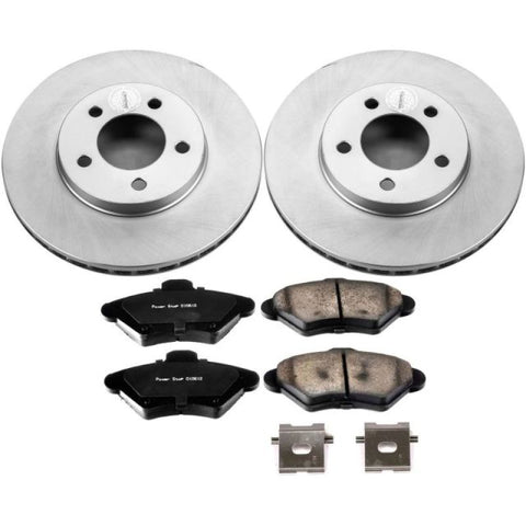 Power Stop 93-97 Ford Thunderbird Front Z17 Evolution Geomet Coated Brake Kit - CRK1325