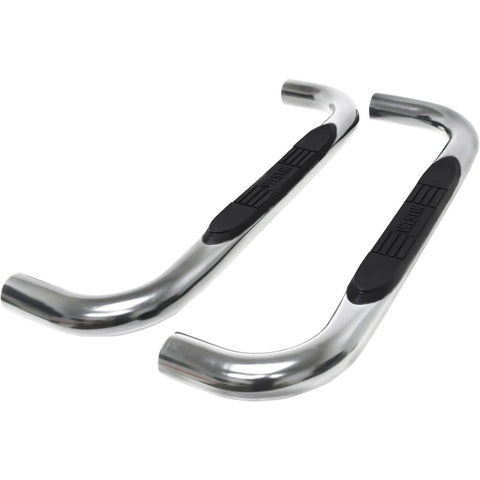 Westin 19-20 Chevy/GMC Silverado/Sierra 1500 Regular Cab E-Series 3 Nerf Step Bars - Stainless Steel - 23-4110