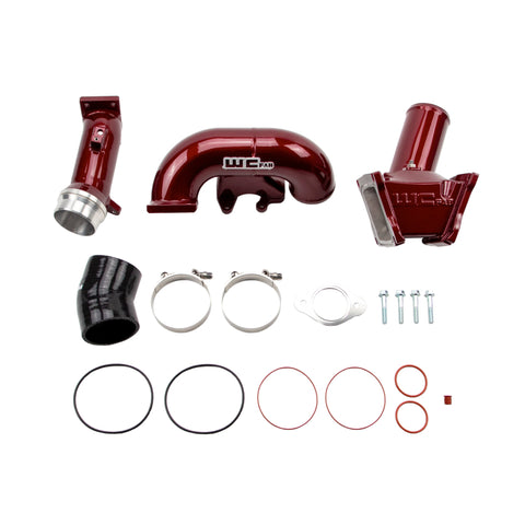 Wehrli 06-07 Chevrolet Duramax LBZ 3in. Y-Bridge Kit - WCFab Red - WCF100163-RED