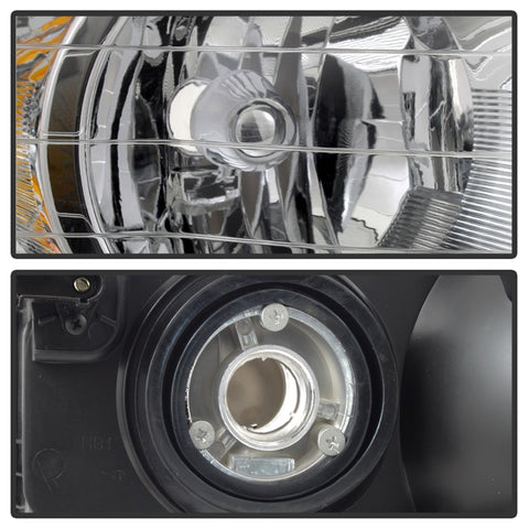 xTune Dodge Ram 1500 02-05 Amber Crystal Headlights Chrome HD-JH-DR02-AM-C - 5064486