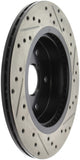 StopTech 16-17 Subaru WRX (w/Eyesight Technology) Sport Slotted & Drilled Rear Right Rotor - 127.47037R