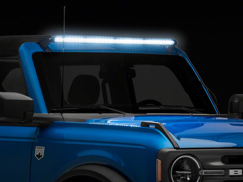 Raxiom 21-23 Bronco Axial Series 40-In 200w LED Light Bar w/ Windshield Mounting Brackets - FB13196