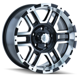 ION Type 179 17x8 / 6x139.7 BP / 10mm Offset / 106mm Hub Black/Machined Wheel - 179-7883B