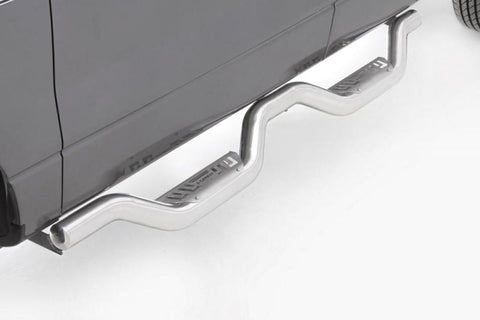Lund 14-17 Chevy Silverado 1500 Crew Cab Latitude Nerf Bars - Polished - 26510012