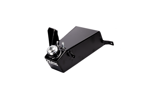 Fleece Performance 19-24 Ram 2500-3500 Cummins 6.7L Aluminum Replacement Coolant Tank (Black) - FPE-CUMM-CLNT-TNK-1924