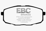 EBC 09-12 Hyundai Elantra 2.0 Touring Ultimax2 Front Brake Pads - UD1397