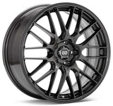 Enkei EKM3 17x7 5x114.3 38mm Offset 72.6 Bore Diameter Hyper Silver Wheel - 442-770-6538HS