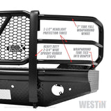 Westin/HDX Bandit 15-19 Chevrolet Silverado 2500/3500 Front Bumper - Black - 58-31155