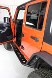 Fishbone Offroad 07-18 Jeep Wrangler JK 4 Door Steel Side Steps - Black Textured Powdercoat - FB23070