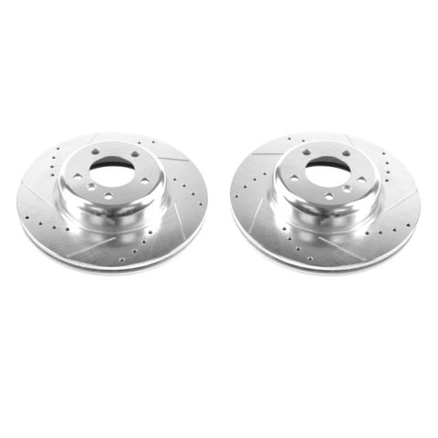 Power Stop 08-13 BMW 135i Front Evolution Drilled & Slotted Rotors - Pair - EBR1215XPR