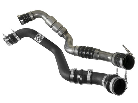 aFe Bladerunner Intercooler Tube Hot Side 3in 17-18 GM Diesel Trucks V8-6.6L (td) L5P - Black - 46-20338-B