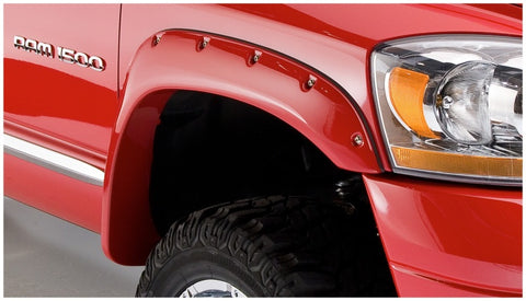 Bushwacker 02-08 Dodge Ram 1500 Fleetside Pocket Style Flares 4pc 75.9/76.3/97.9in Bed - Black - 50907-02