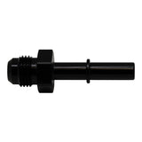DeatschWerks 6AN Male Flare to 5/16in Male EFI Quick Connect Adapter - Anodized Matte Black - 6-02-0112-B