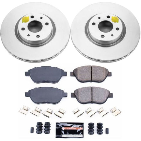 Power Stop 12-18 Fiat 500 Front Z23 Evolution Sport Coated Brake Kit - CRK6426