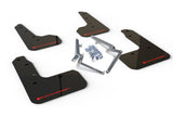 Rally Armor 17-19 Honda Civic Sport & Touring (Hatch) Black UR Mud Flap w/ Red Logo - MF51-UR-BLK/RD