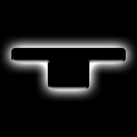 ORACLE Lighting Universal Illuminated LED Letter Badges - Matte Blk Surface Finish - T - 3141-T-001