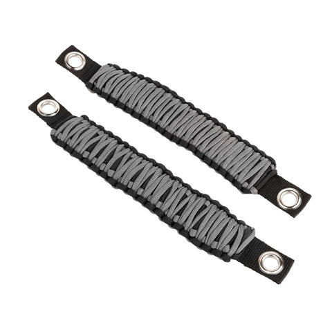 Rugged Ridge Paracord A-Pillar/Seat Mount Handle Gry 07-18 Jeep Wrangler JK - 13305.83