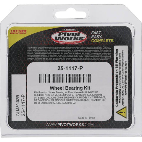 Pivot Works Pw Premium Wheel Bearing - 25-1117-P