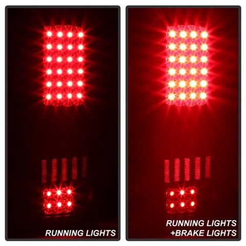 xTune Ford F150 Styleside 04-08 (Not Fit Heritage & SVT) LED Tail Lights Black ALT-ON-FF15004-LED-BK - 5012890