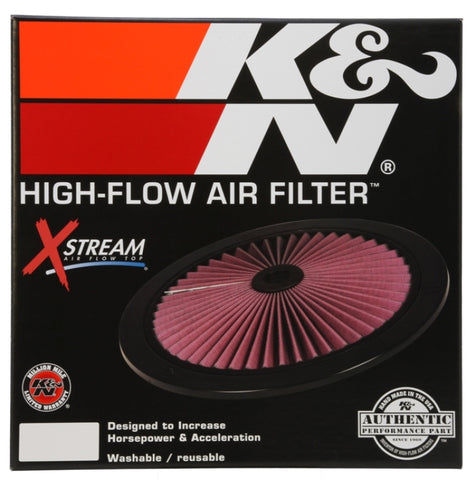 K&N X-Stream Top Filter X-Stream 16in OD - Black - 66-1601