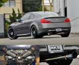 HKS 08-13 Infiniti G37 Coupe Dual Hi-Power Ti Tip Catback Exhaust (SUS304 NO COATING) - 32009-BN003