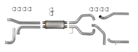 Diamond Eye KIT 3-1/2in CB SPLIT DUAL GAS AL: NISSAN TITAN 5.6L 07-10 - K3522A