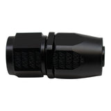 DeatschWerks 10AN Female Swivel Straight Hose End CPE - Anodized Matte Black - 6-02-0809-B